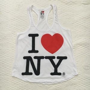 I Love NY Racerback Tank Top Shirt Women’s Small